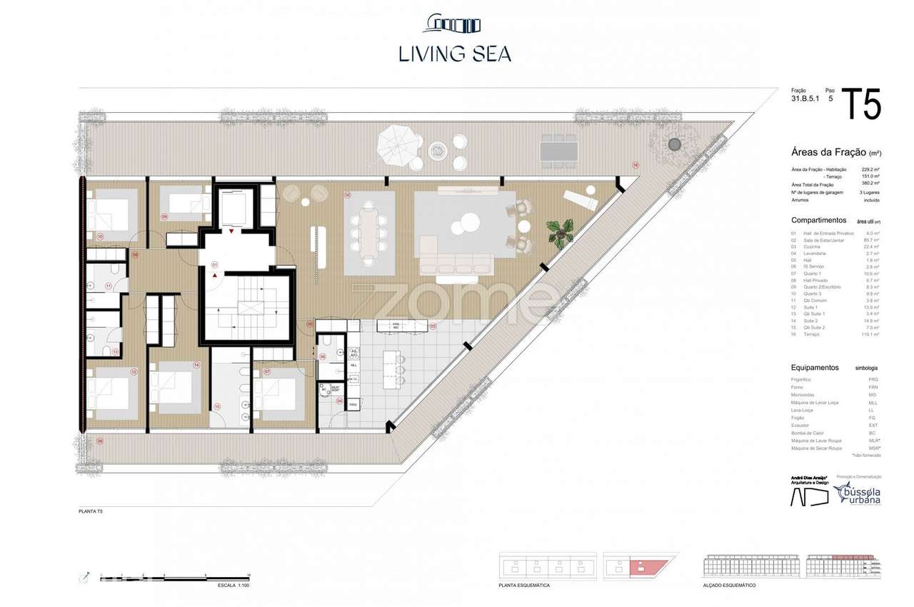 Penthouse T4 com magnificas vistas rio e mar - Grande imagem: 4/60