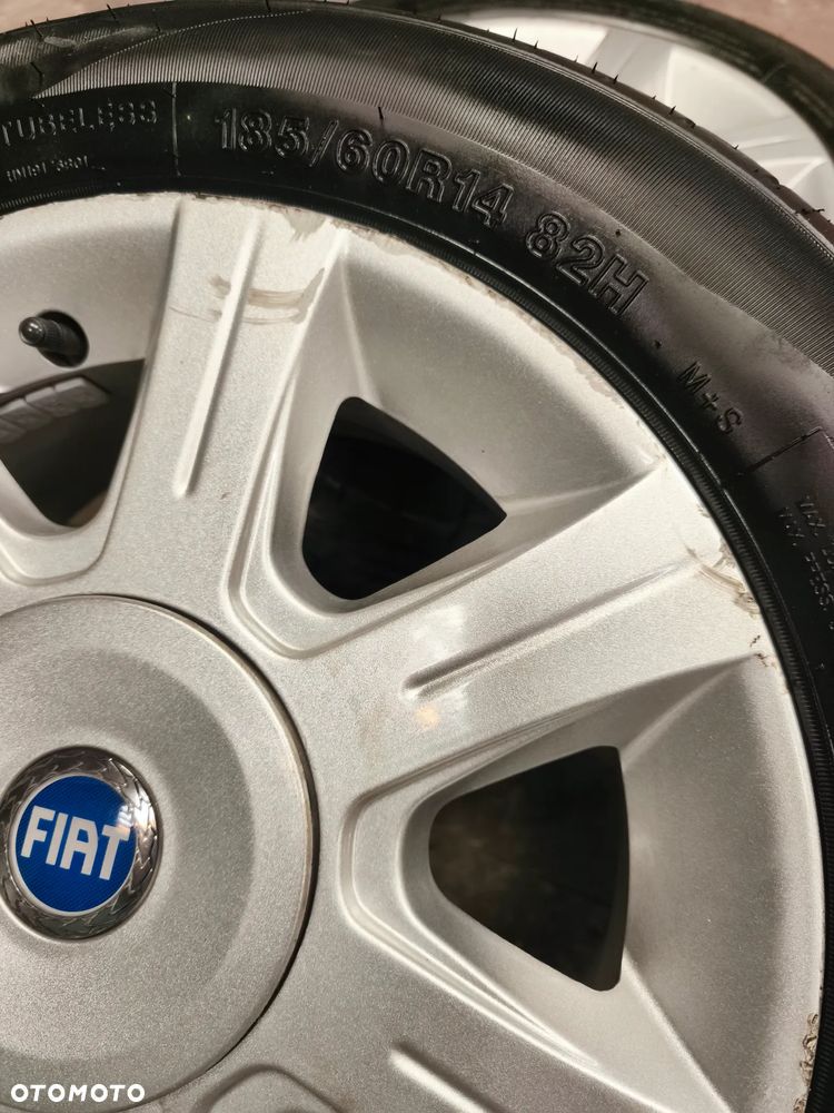 Oryginalne alufelgi 14' Fiat (OEM), opony letnie - 4