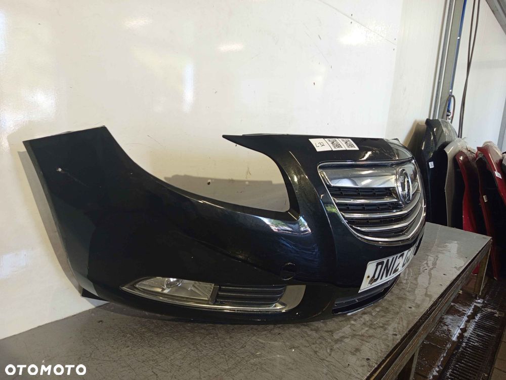 + ZDERZAK PRZÓD PRZEDNI OPEL INSIGNIA I 1 A Z22C CZARNY HALOGENY - 2