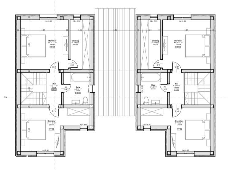 Duplex 4 camere, 105 mp, 250 mp teren - Sanandrei - Imagine principală: 2/3