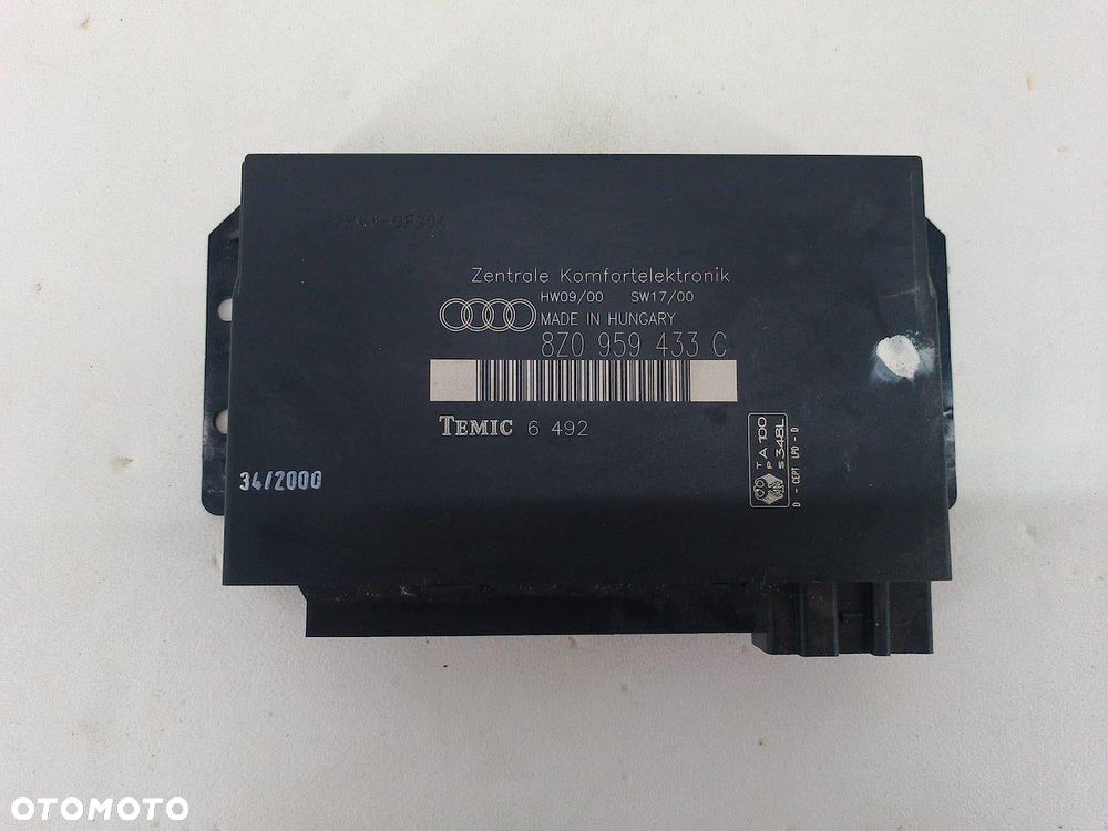 MODUŁ KOMFORTU AUDI A2 8Z0959433C TEMIC 1.4 16V - 7