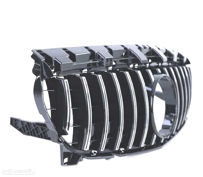 GRELHA MERCEDES CLA C117 16-18 LOOK AMG GT PRETO CROMADO - 2