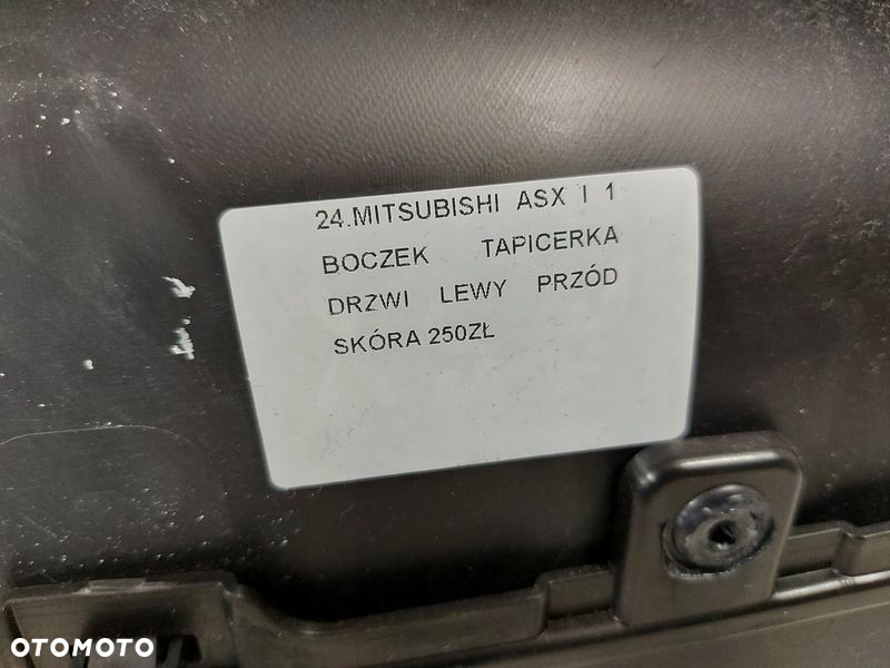 MITTSUBISHI ASX I 1 BOCZEK TAPICERKA DRZWI LEWY PRZÓD SKÓRA - 8