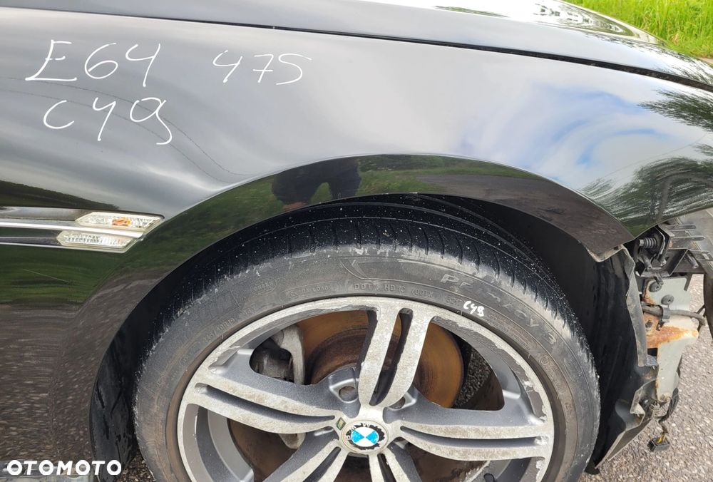 BŁOTNIK PRAWY PRZÓD PRZEDNI BMW E63 E64 475 BLACK SAPPHIRE C49 - 6