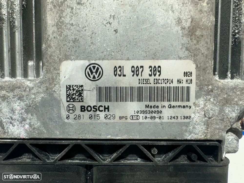 .Centralina Motor Original Bosch VAG Volkswagen Passat 3C B6 CC 03L907309 0281015029 2008 - 2010 - 7