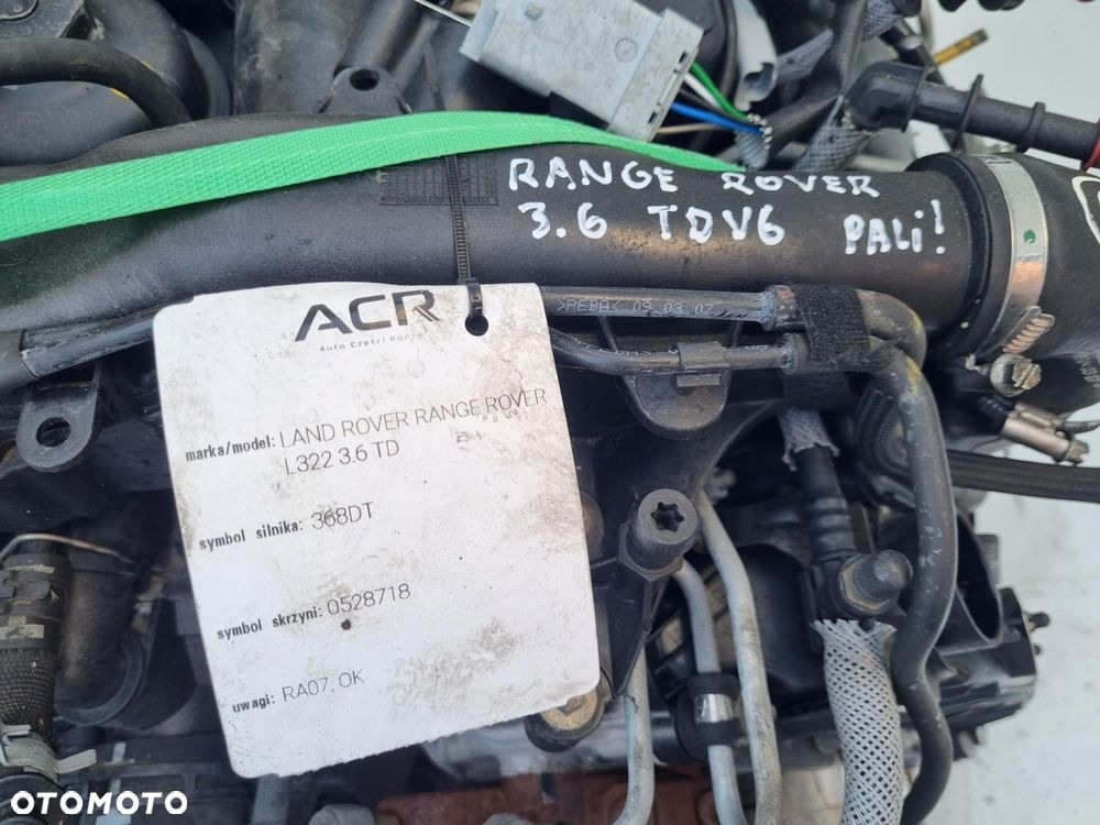 SILNIK KOMPLET Land Rover Range Rover Sport 3.6 TDV8 ładnie pali 368DT - 4