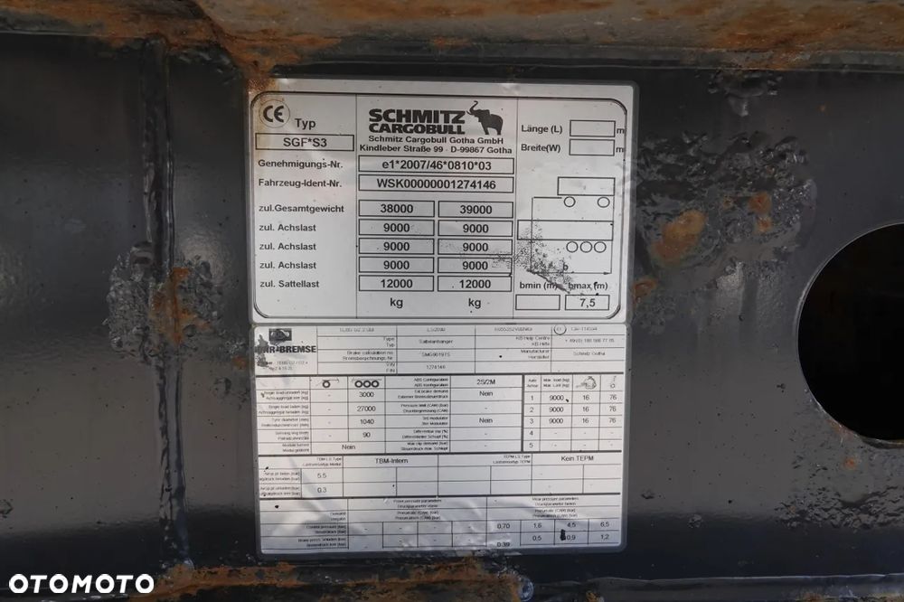 Schmitz Cargobull WYWROTKA / 24 m3 / ALUMINIOWA / OŚ PODNOSZONA / SPROWADZONA - 20