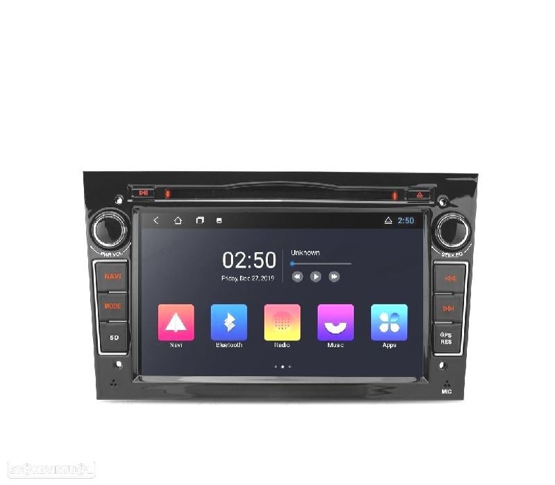 AUTO GPS ANDROID 11 PRETO PARA OPEL ASTRA H VIVARO ZAFIRA VECTRA CORSA D - 6