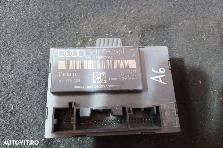 Modul control usa spate stanga 4F0959795F 4F0959795F Audi A6 4F/C6 [2 - 3