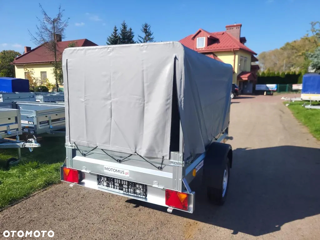 Neptun Przyczepa Neptun N7-202 202x114x30 ze stelażem i plandeką 80 cm 1 oś - 13