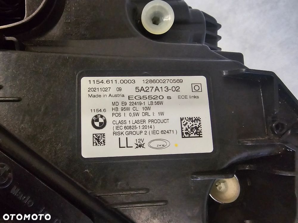 Lampa lewa BMW 7 G11 G12 LCI 5A27A13-02 LASER - 5