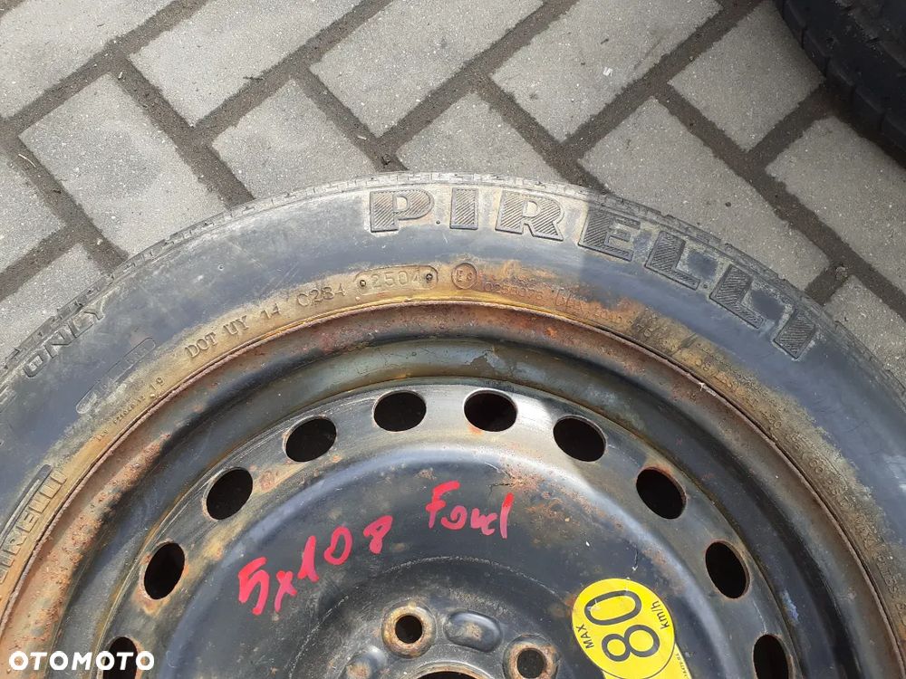 # DOJAZDÓWKA KOŁO DOJAZDOWE ZAPAS ZAPASÓWKA FORD 5X108 - 2
