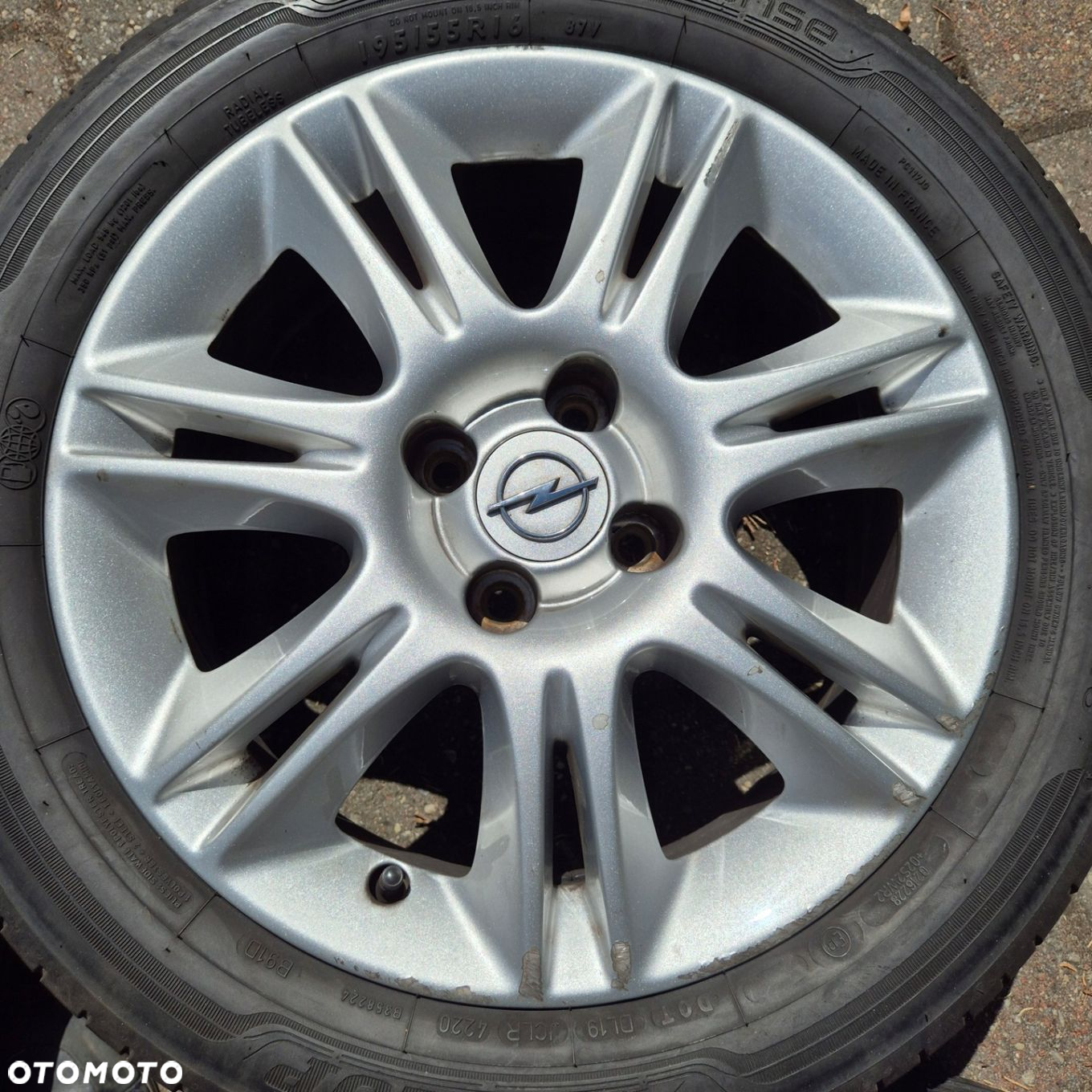KOŁA 16 ORYGINAŁ OPEL CORSA D E ADAM GRANDE PUNTO EVO 195/55 R16 4x100 - 5