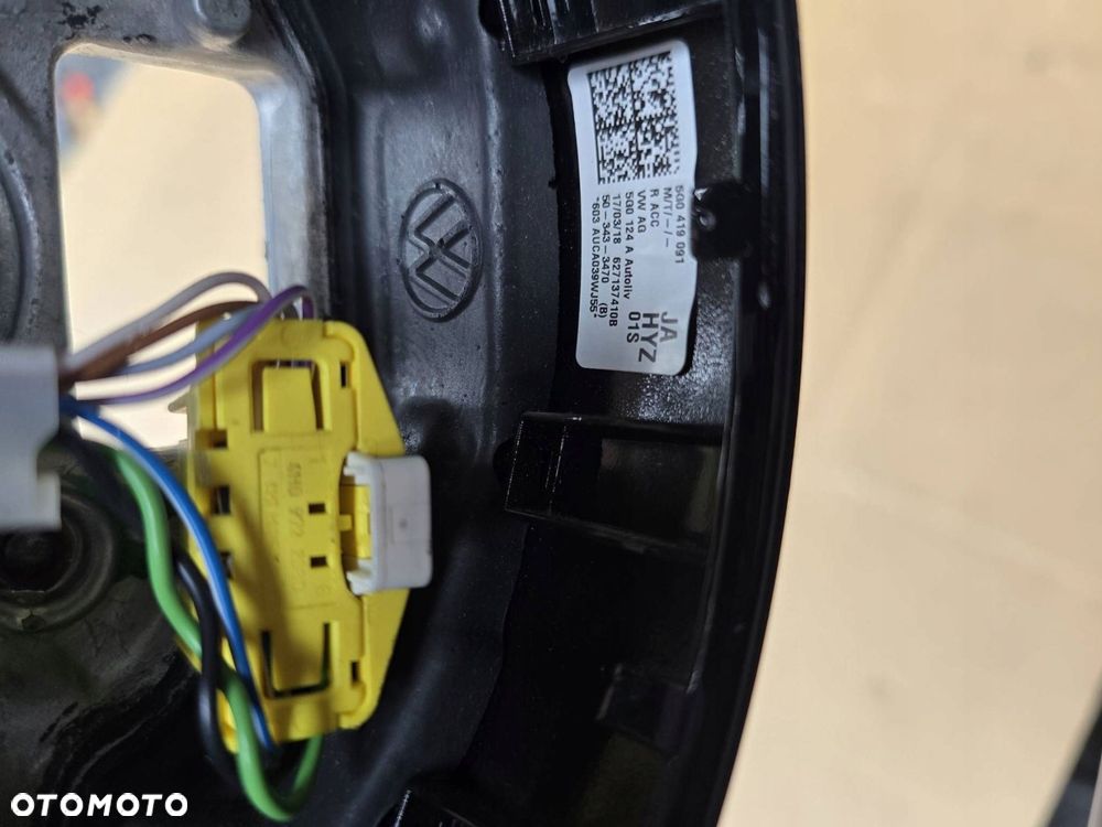kierownica r line 5g0419091 biała nić vw golf r 300km passat r - 6