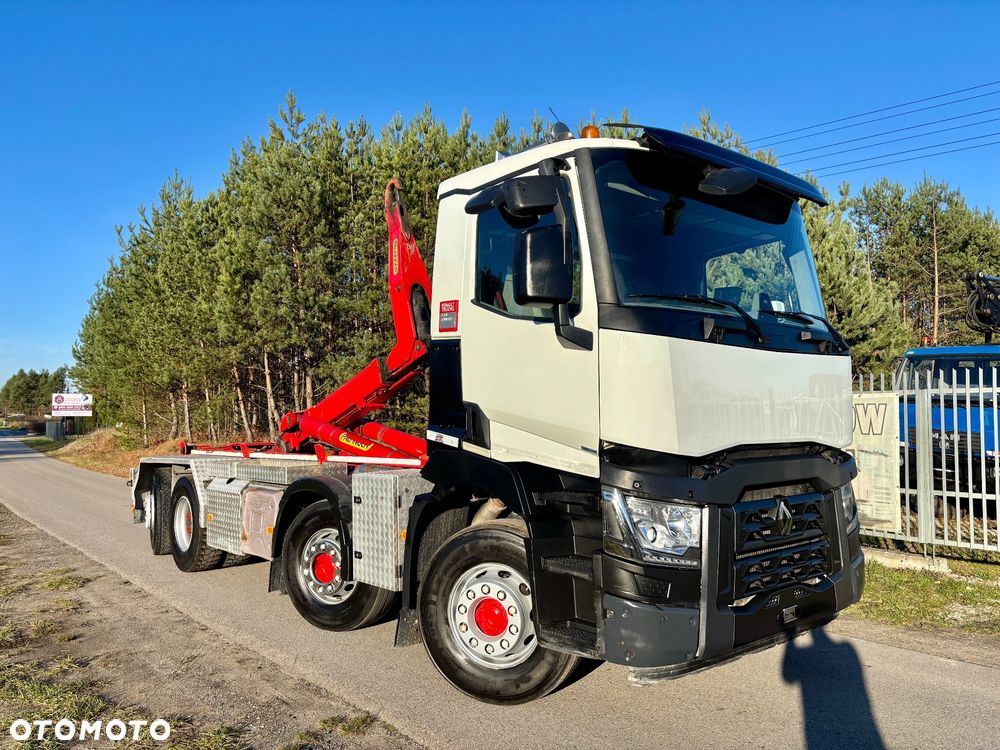 Renault C 460 KM 8x2 hak PALFINGER tylna oś skrętna i podnoszona Sprowadzony - 2