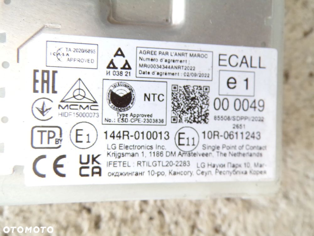 MODUŁ BLUETOOTH BMW G20 5B3216401 - 3
