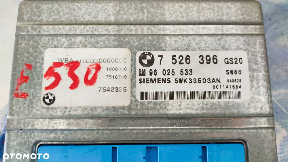 MODUŁ STEROWNIK SKRZYNI BIEGÓW BMW  7526396 - 2