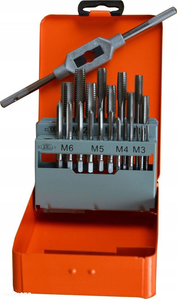 ZESTAW GWINTOWNIKÓW GWINTOWNIKI M3-12 DIN352 22ele