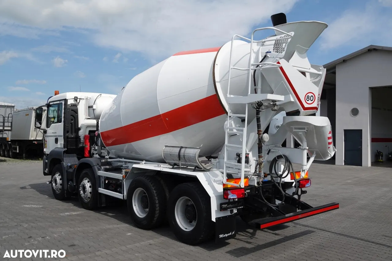 MAN TGS 32.360 / 8X4 / BETONATOR / LIEBHERR CONVERTER / 9 mc / JANTE ALIE / EURO 6 - 2