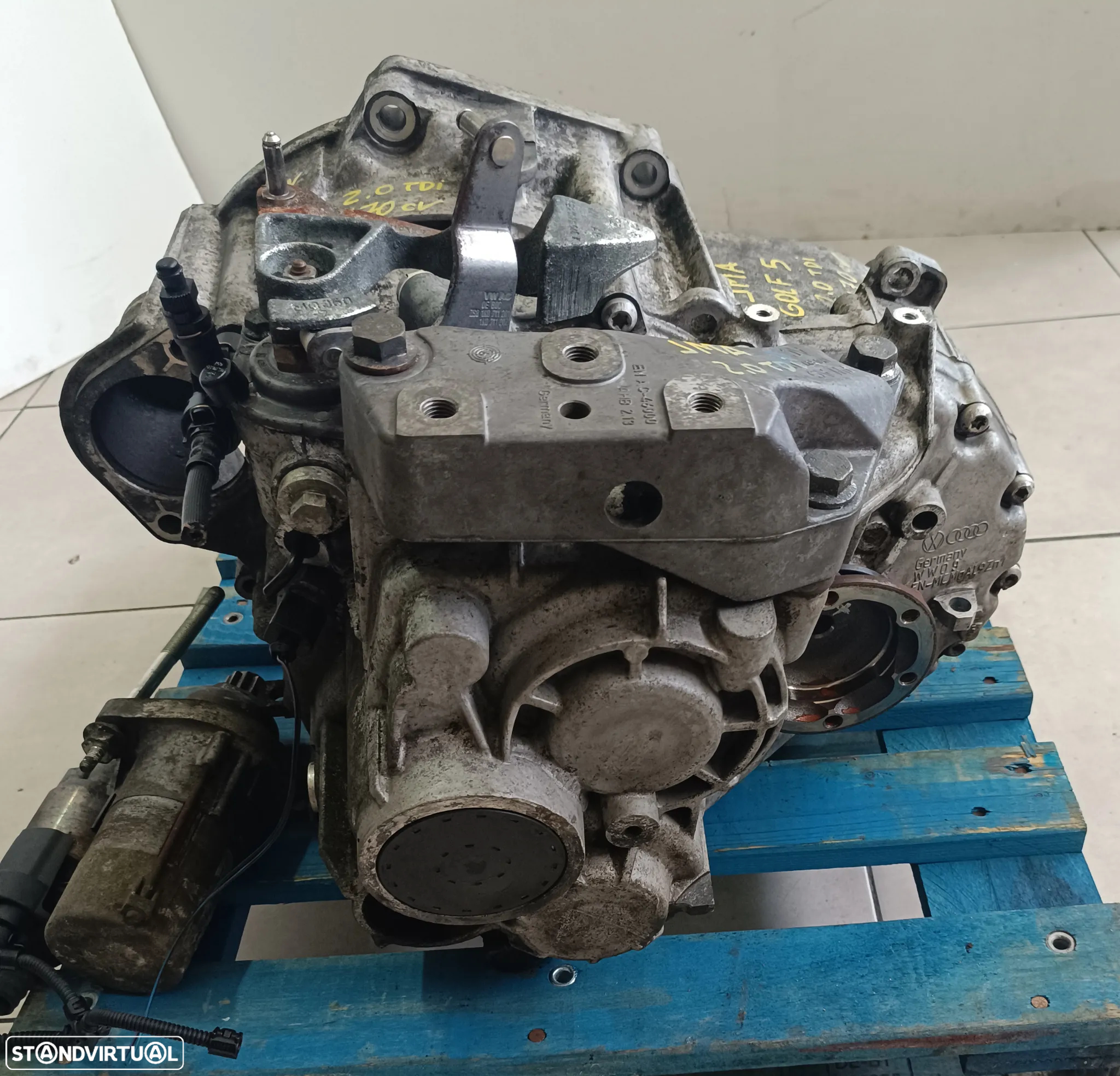 motor Golf V 2.0tdi 170cv BMN- seat leon FR - caixa velocidades 6v ref: JMA - 12