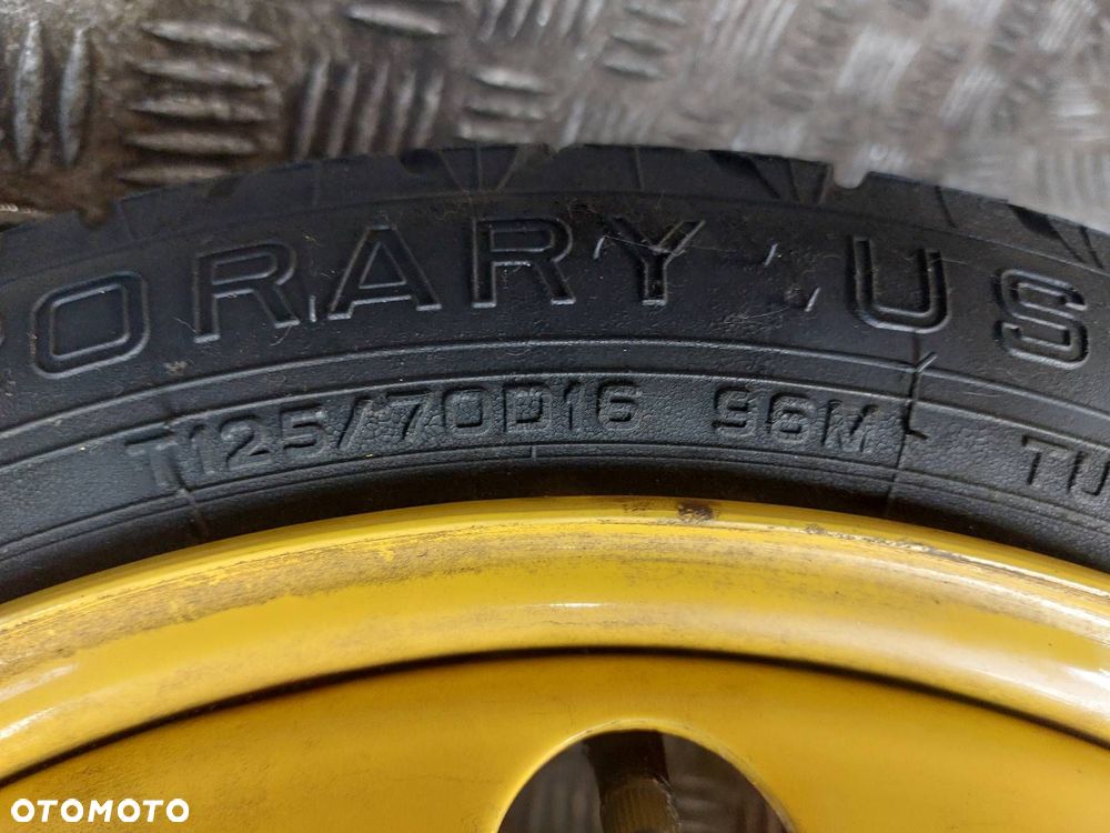 KOŁO DOJAZDÓWKA 5x114,3 4Jx16 FI67,1 125/70R16 2006R DUNLOP MAZDA 5 I CR - 3