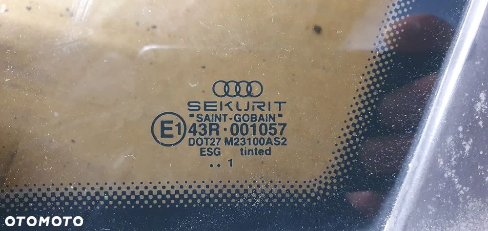 Szyba karoseryjna prawy tył tylna prawa Audi A4 B6 Sedan AS2 01r - 4
