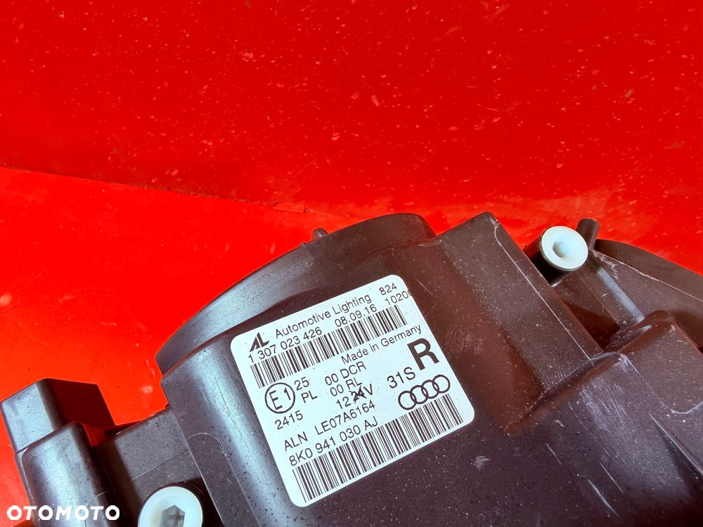 LAMPA PRAWA AUDI A4 B8 LED BI XENON 8K0941030 - 6