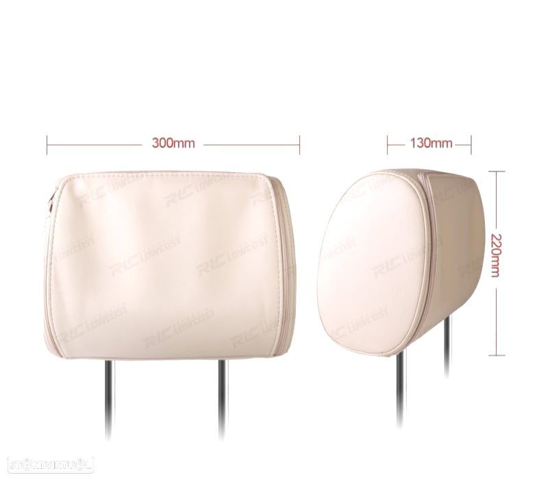 ENCOSTO DE CABEÇA MULTIMEDIA DVD 9 PULGADAS COR EM BEJE - 4