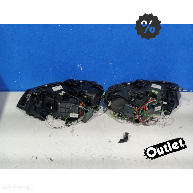 R011304C1 FARÓIS LED PARA AUDI A4 B8 08-11 XENON TRU DRL BLACK PRETO - 5