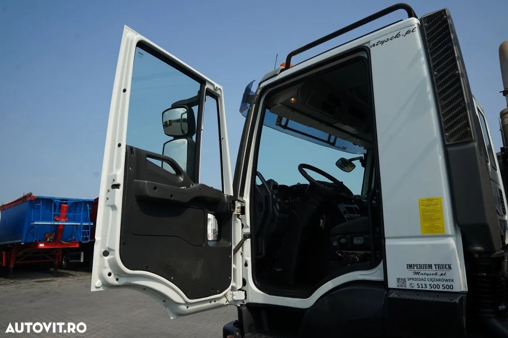 Iveco TRAKKER 410 / 6X4 / 2 PAGINI ATLAS 125.2 BASCULATOR + HDS / HYDROBRAD / ROTATOR / MANUAL / EURO 5 EEV / - 30