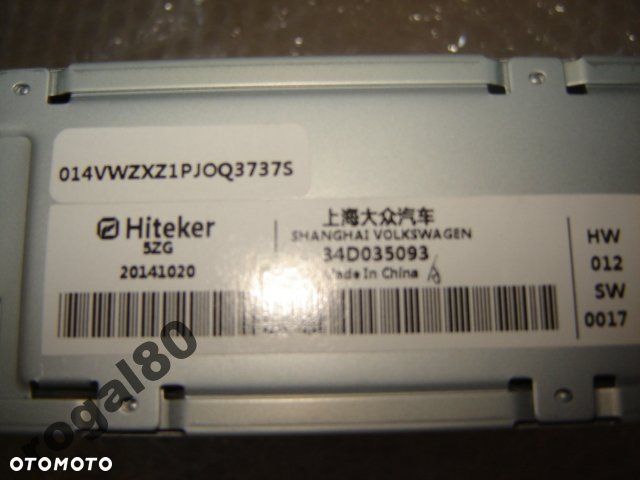 VW GOLF PASSAT TOURAN RADIO 34D035093 - 2