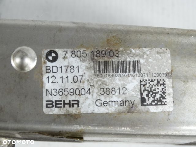 BMW 3 E90 N47 Chłodniczka Chłodnica Spalin Zwór EGR BMW 1 E81 E87N E88 3 E90 E90N E91 E91N 116d 118d 318d  11717805189 7805189 11717801942 7801942 - 9