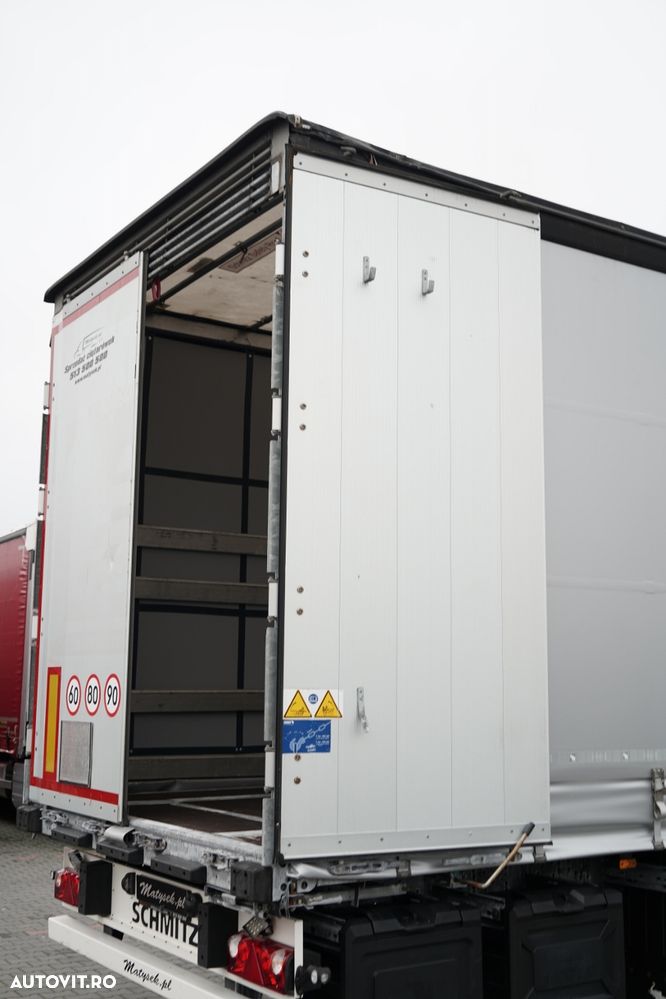 Schmitz Cargobull CORTINĂ / STANDARD / CAMION DIN OȚEL - 9 M / ACOPERIȘ CULISANT / AXĂ CULISANTĂ / - 14