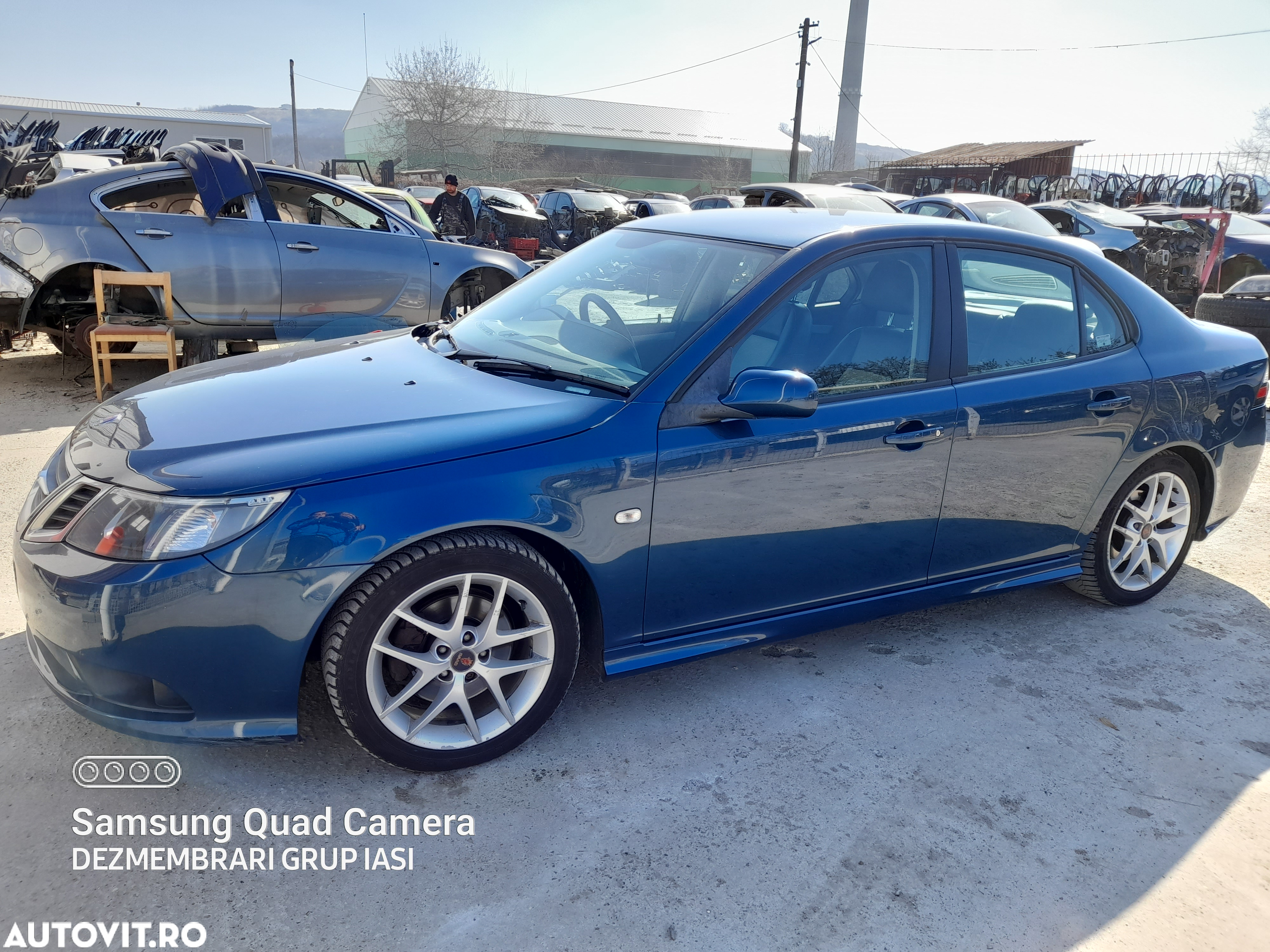 Bara Fata Saab 9-3 2008 Berlina Albastru - 6