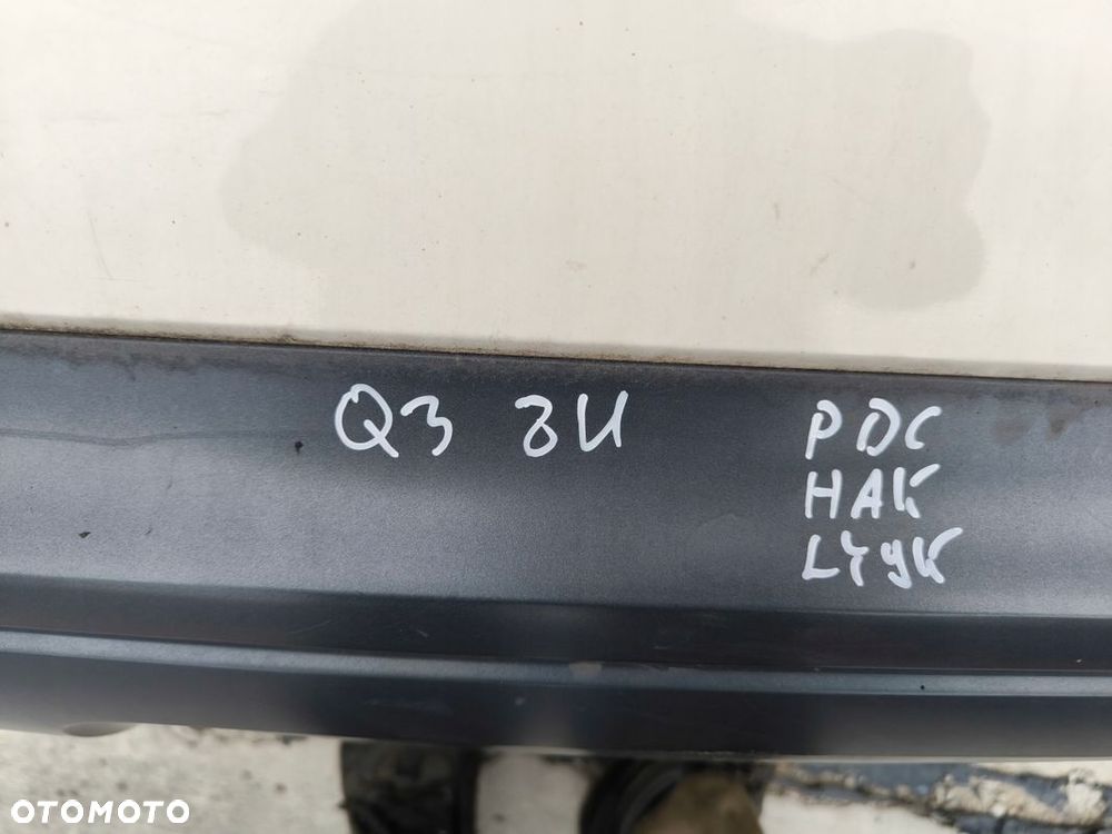 ZDERZAK TYLNI TYŁ AUDI Q3 8U LY9K PDC HAK ORYGINAŁ KOMPLET ! - 16