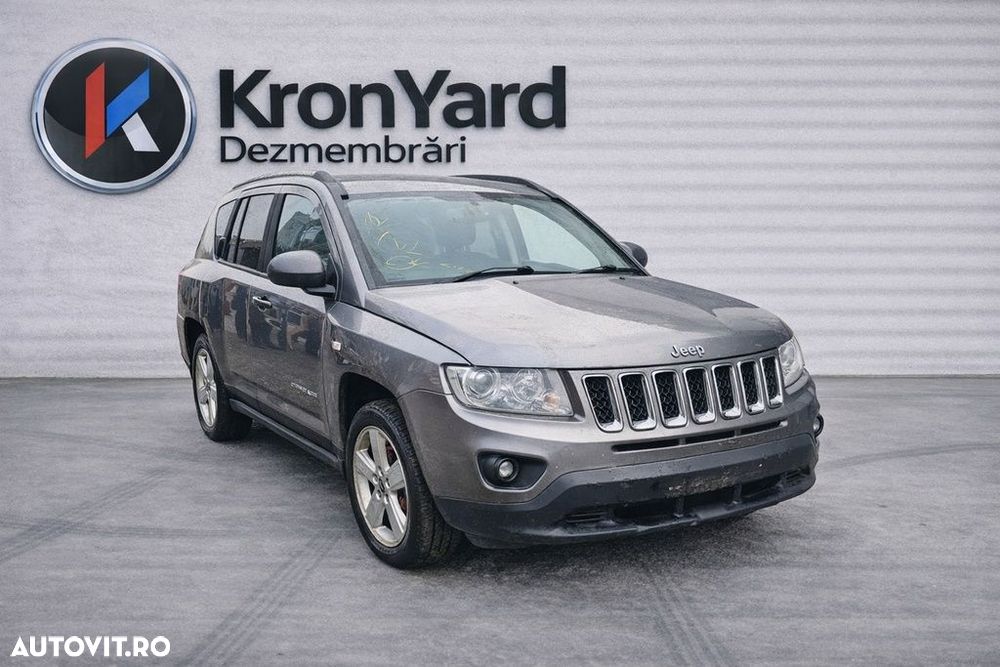 Bara fata Jeep Compass 2011 - 2015 ARGINTIU (809) Diesel model fara spalatoare far - 8