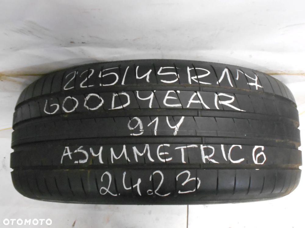 OPONA POJEDYNKA 225/45R17 GOODYEAR EAGLE F1 ASYMMETRIC 6 DOT 2423 7.2MM - 1