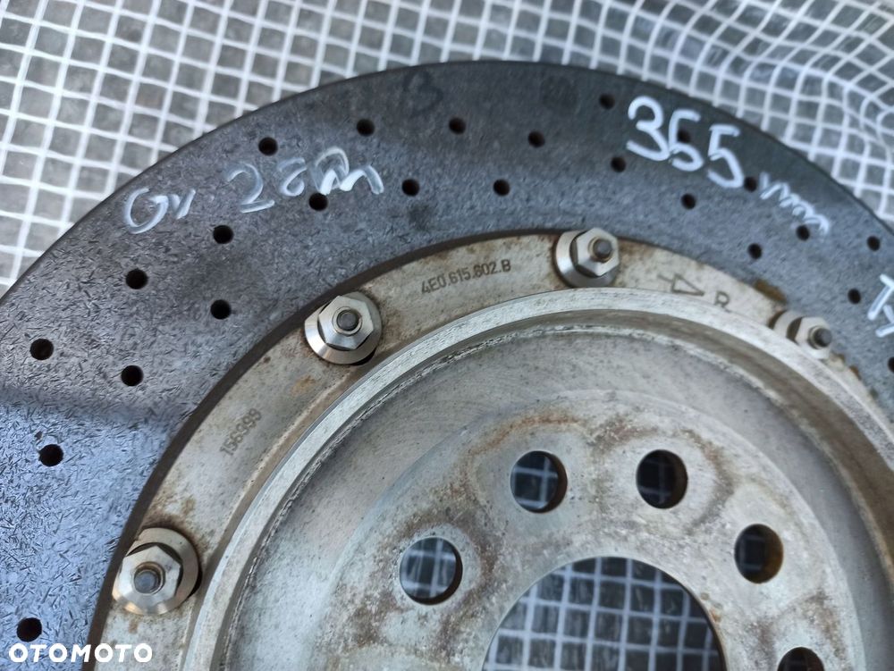 AUDI A8 S8 W12 D3 HAMULCE BREMBO KPL PRZÓD TYŁ CERAMIKA TARCZE ZACISKI - 8