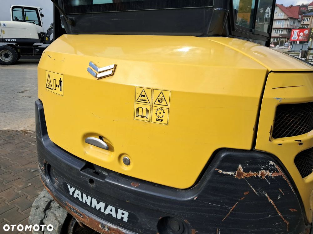 Yanmar SV 26 WAGA 2785kg 2.8t 950mth * 2019 rok * 2 nowe łyżki *skarpówka * lusterka *oświetlenie * długie ramie * szybkozłącze * silnik Yanmar 24KM minikoparka kubota KX30-4 u27 cat 302.7 jcb 8030 jazda szybka/wolna sprawna bez dpf 2,5 t 3 t - 27