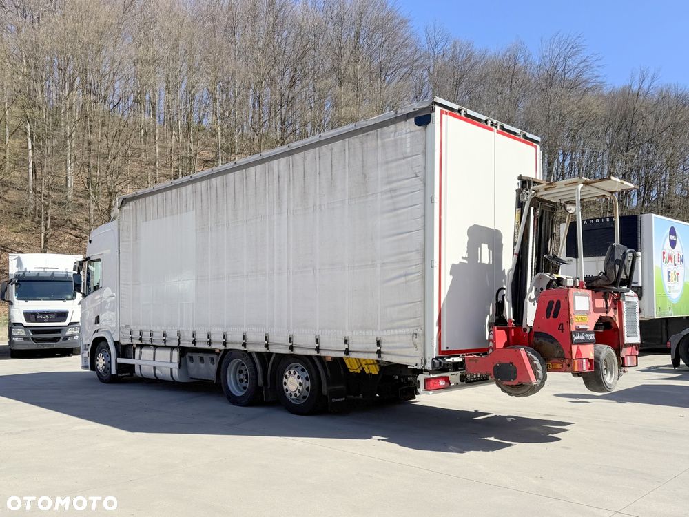 Scania R410 // 6x2 // 7,7m // Wózek Palfinger F3-203PX // Zawiesie // Dach podnoszony // Oś podnoszona // - 20