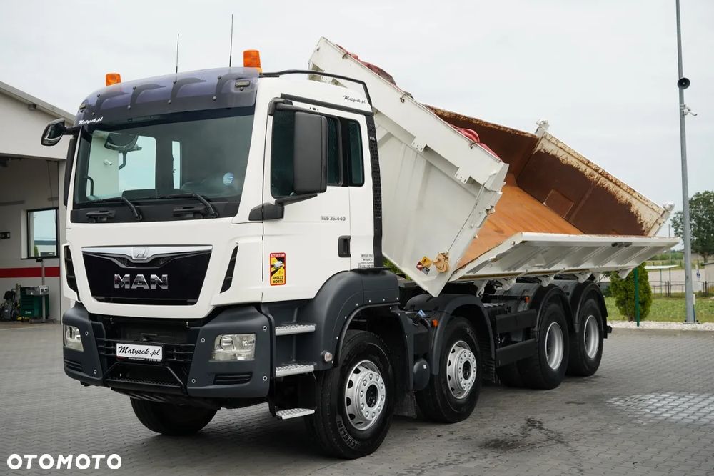 MAN TGS 35.440 / 8X4 / WYWROTKA 2 STR. / HYDROBURTA / BORDMATIC / ZABUDOWA MEILLER KIPPER - 8