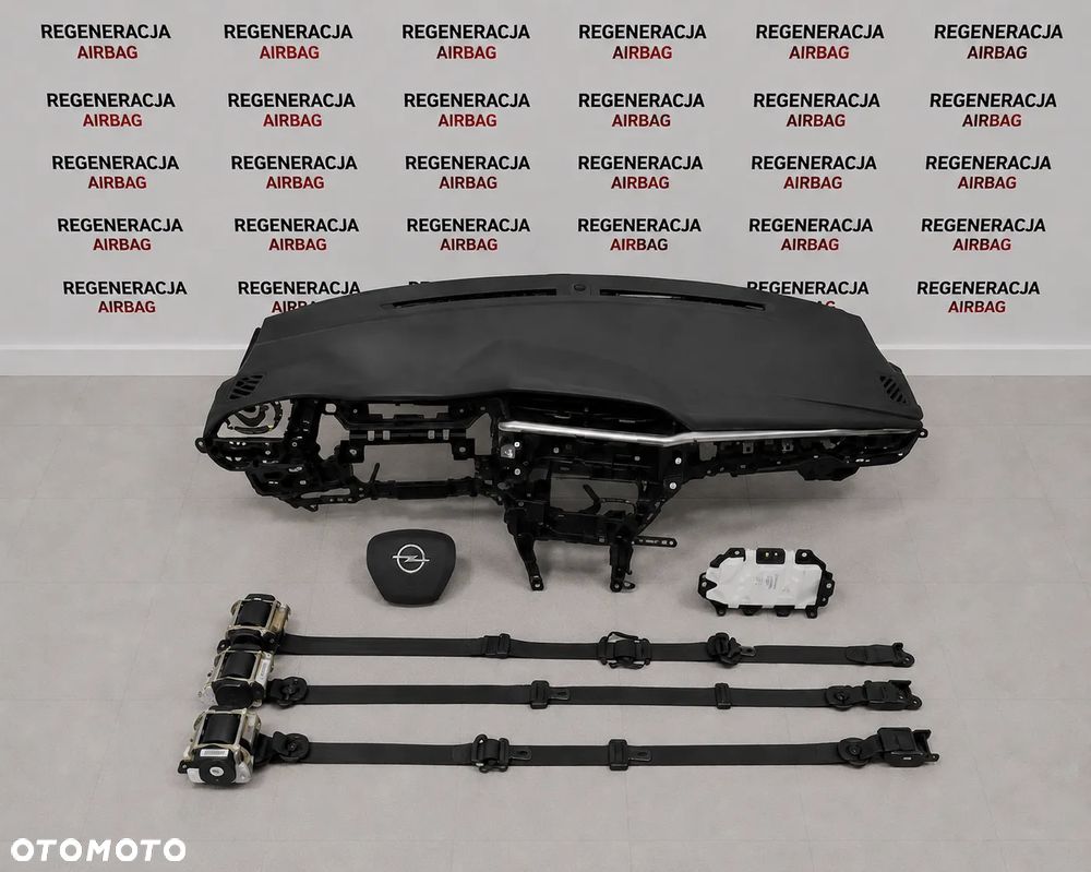 Opel Corsa F Deska Konsola Kokpit Airbag Pasy Zestaw
