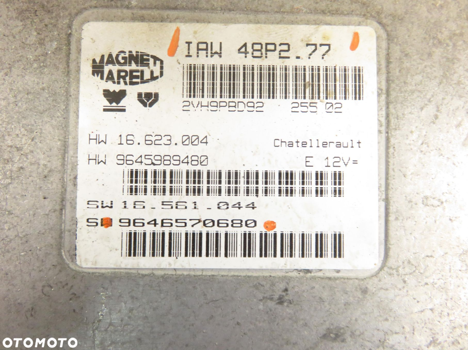 STEROWNIK PEUGEOT 206 1.1 IAW48P277 9646570680 - 3