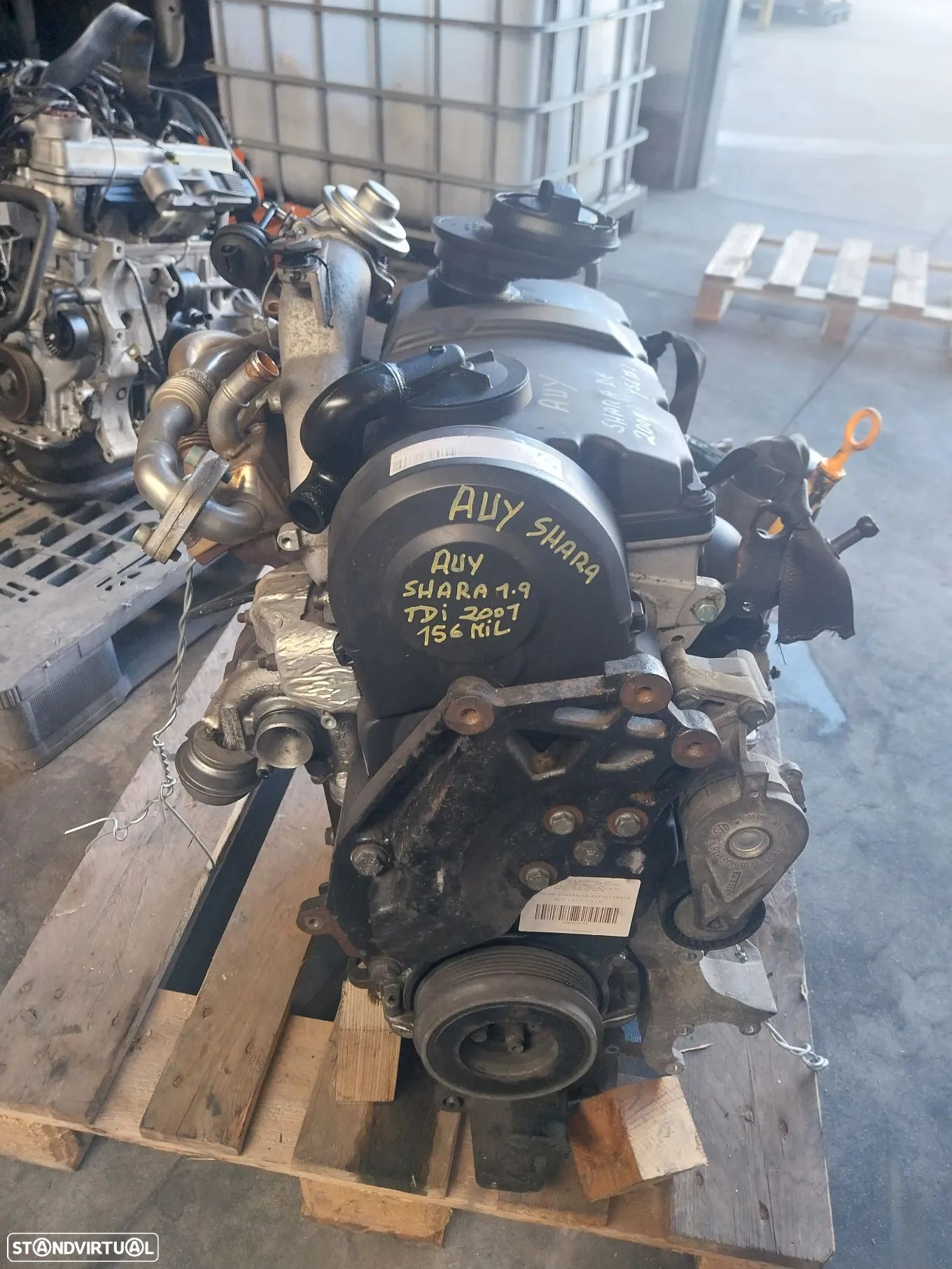 Motor VW Sharan 1.9 tdi REF: AUY - 1