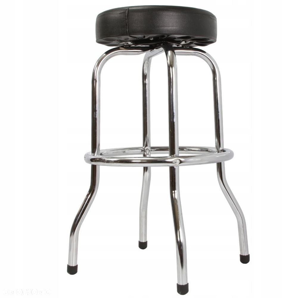TABORET OBROTOWY STOŁEK WARSZTATOWY BAROWY KUCHENNY KRZESŁO FRYZJERSKIE - 3