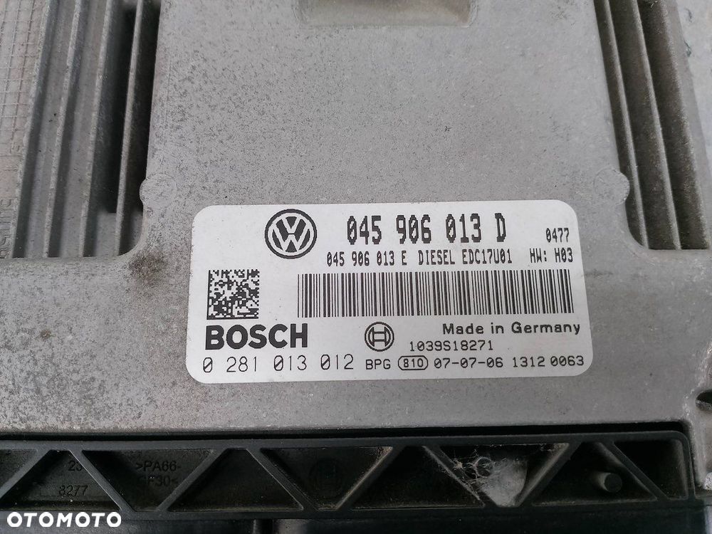 KOMPUTER, STEROWNIK SEAT IBIZA III 045906013D  045906013E 0281013012 BOSCH - 4