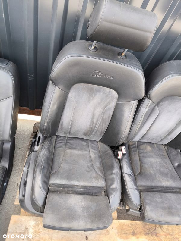FOTEL FOTELE AUDI Q7 4L 7 OSÓB SKÓRA ALCANTARA S LINE BOSE KOMPLET - 13
