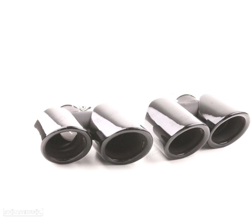 PONTEIRAS DE ESCAPE PARA PORSCHE MACAN 95B 14-17 LOOK GTS PRETO - 4