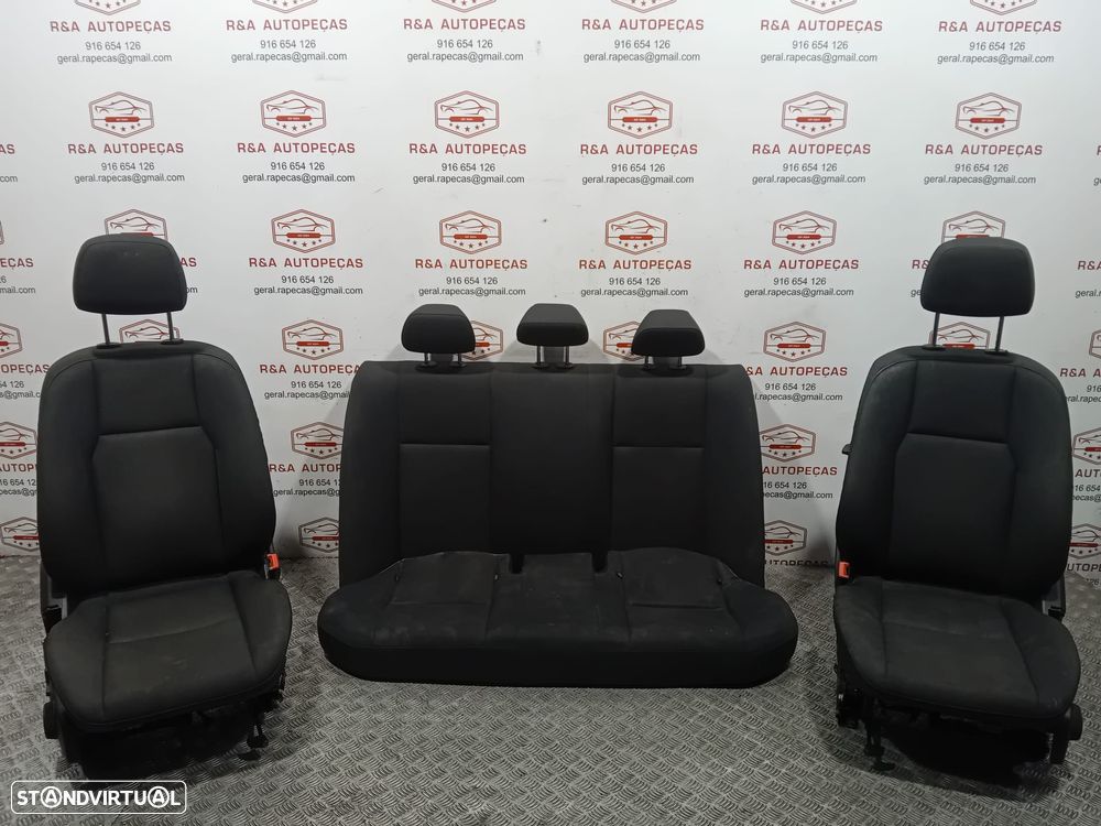 Conjunto de Bancos Mercedes Class C W204 Sedan Tecido Original - 18