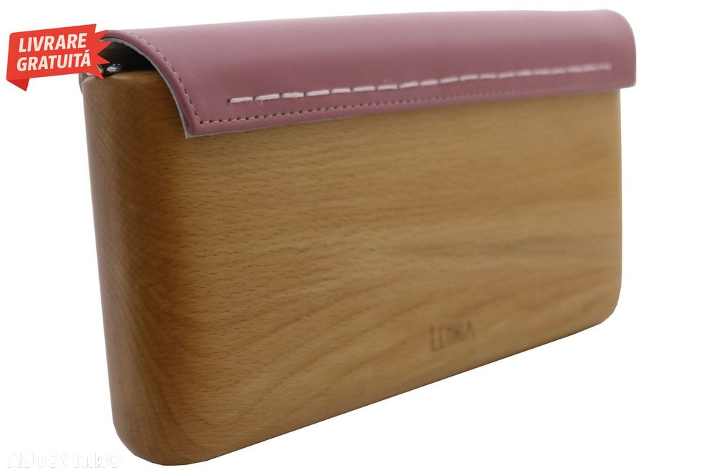 Geanta Lemnia Roz Nude- livrare gratuita - 4